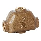 ヨシタケ　エアーアウト　冷温水用　接続口径20A　最高圧力1.0MPa　本体CAC　最高使用温度120℃　型式AO-2　20A