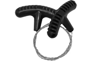 サバイバル ワイヤーソー アウトドア | 木材を切断するための金属ワイヤーのこぎり,ミニポケットワイヤーソー、トラベルワイヤーロープケーブルサバイバルワイヤー、木骨ゴムの切断用 Qmisify