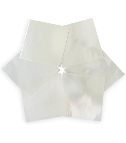 Amazon | 透明なセロハンシート、120枚 7.5x7.5インチ チェロシート