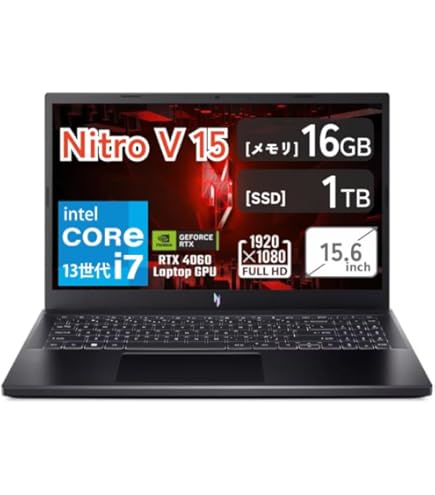 Amazon.co.jp: 【整備済み品】 ゲーミング ノート PC Nitro V 15 15.6