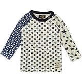 BAROCK(バロック) 厚地天竺星&水玉総柄Pt長袖Tシャツ 110cm /クロ玉 NO.F-541325