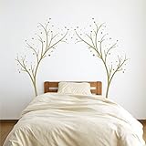 Large Star Tree Vinyl Decal - Decor Wall Sticker for Baby Nursery or Kids Room Home Design Transfer 