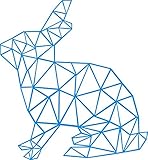 Aooyaoo ウサギのウォールステッカー 2016北欧デザイン42*45cm (ブルー)
