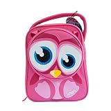 Smash Enterprises Cutez Animal Shape Lunchbag, Owl, Pink [並行輸入品]