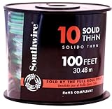 建物ワイヤ、THHN、10 AWG、グリーン、100 ft