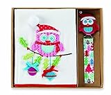 Mud Pie Burp and Pacy Clip Set, Christmas Owl by Mud Pie [並行輸入品]