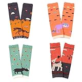 XIAOHAWANG赤ちゃん レッグウォーマー 膝当て 擦りむき防止 膝保護 可愛い　防寒 保温 冷房対策 4セット (セット7)