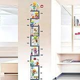 Amaonm Removable DIY PVC Cartoon Anime Characters Robot Climb the Stairs Kids Height Measure Ruler N