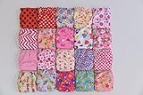 Pocket Cloth Diapers with 40 Inserts (2 Inserts Per Diaper)-girl Pack by Happy Diapers