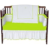Baby Doll Bedding Unique 4 Piece Crib Bedding Set, Green Apple by BabyDoll Bedding