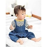 (マリア)MARIAHデニム　オーバーオール　ベビー服 サロペット　可愛い 子供服 キッズ ベビー 長ズボン 赤ちゃん 服 普段着 プレゼント