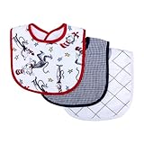 Trend Lab Dr. Seuss Cat in the HatBib Set, Black/White, 3-Count by Trend Lab