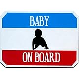 ノーブランド品 化粧品看板風カーマグネット BABY ON BOARD