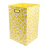 Modern Littles Rusty Folding Laundry Basket, Yellow Giraffe by Modern Littles