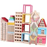 【 Alnair 】 知育 身につく力 平板 積み木 木材 収納袋付属 選べるPCS 知育玩具 木製玩具 木のおもちゃ 【送料無料】 (150PCS)