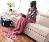 MyToy Wool Knitted Mermaid Tail Blanket Handmade Children Mermaid Blanket Sup... by MyToy