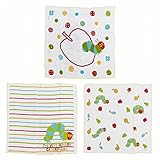 ガーゼハンカチ　3枚組 はらぺこあおむし ハンカチ はらぺこあおむし F