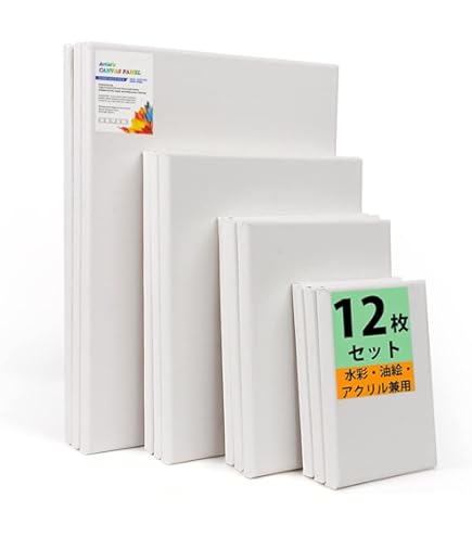 Amazon | 【JPart&craft】キャンバス F10号 (53x45.5cm) 2枚 包み張り 