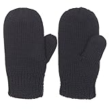 Polarn O Pyretソフトメリノウールミトンベビー カラー: ブラック