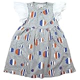 《初夏盛夏対応》SCHNEE(スネー) 杢天竺袖レースワンピース 110cm /杢グレー NO.F-674035