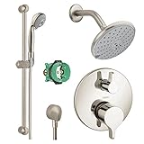 Hansgrohe KSH04448-27483-94BN Raindance Shower Faucet Kit with Handshower Wallbar PBV Trim with Dive