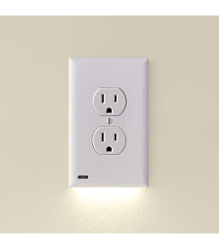 Amazon.co.jp: snappower Guidelight – コンセントカバープレートLED