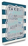 The Kids Room by Stupell "Boy's Take Me To The ocean Stretched" Canvas Wall Art [並行輸入品]