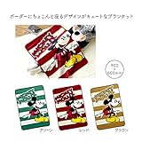 ミッキー　ボーダー柄ブランケット【まとめ売り】30枚＜３色取混ぜ＞ [並行輸入品]