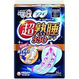 ユニチャーム ソフィ 超熟睡ガード330 特に多い夜用 羽つき 14枚 生理用ナプキン まとめ買い(×18)