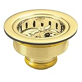 Westbrass D213-01 3-1/2-Inch Wing Nut Basket Strainer in Polished Brass [並行輸入品]