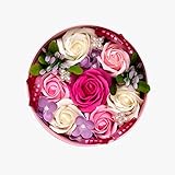 ミレニアムアート フローラルフォーム ピンク/ピンク フタを被せたボックスサイズ:直径約16x8.5cm FD815PP