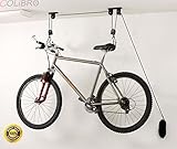 colibrox --天井マウントバイク自転車サイクリングリフトハンガーストレージガレージクローゼット天井。bike-lift天井マウントfor天井最大12フィート高プーリシステム。