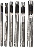 Silverline Hollow Punch Set 6pce Hand Tools Mechanical Punches Holes Metal Diy