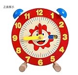 遊んで 勉強 ウッド クロック 木のおもちゃ 積み木 パズル 知育玩具 計算 数字