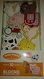 Wooden Blocks - Farm 10 pieces [並行輸入品]