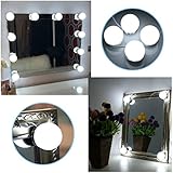 b-rightハリウッドスタイルLEDバニティミラーライト 4 Bulbs Lights Kit BR-JQ006J3SI-01