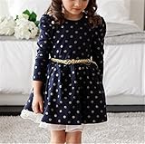 Candykids 女の子 長袖 フォーマル ドレス キッズ スカート ワンピース 子供フォーマル 入学式  スカート 結婚式 発表会 入園式 入学式 卒園式 卒業式 七五三 パーティー (110cm