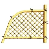 プラスチック光悦寺垣　幅4尺　W120cm×H100cm