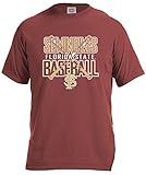 NCAA Florida State Seminoles Baseball Bats半袖快適カラーTシャツ, Small , Brick