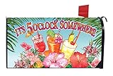 It's 5 O'clock Somewhere Summer Magnetic Mailbox Cover Cocktails Drinks Tropical [並行輸入品]