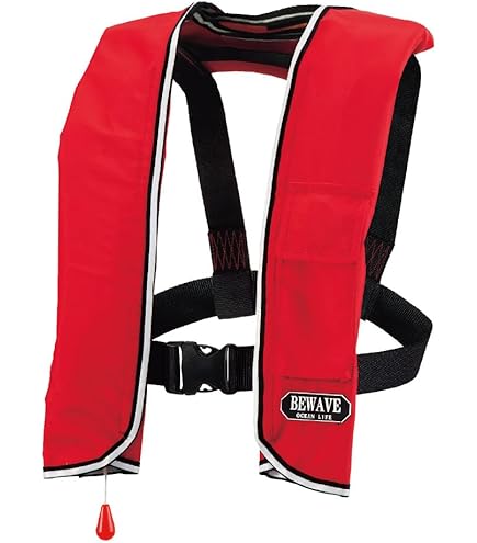 オーシャンライフ　ライフジャケット LG-3型 手動膨張型 肩掛け 桜マークあり Amazon | 手動膨張式 ライフジャケット 肩掛式 オーシャンLG-3型 MI