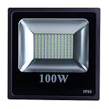 LED投光器 100W 薄型 黒ボディ 広角120度 3mコード IP65防水 作業灯 駐車場灯 省エネ フラッドライト 電球色