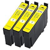 EasyECO 互換インクカートリッジ EPSON IC4CL46 増量 3本 ICY46 セット ICチップ 残量表示検知機能付き 対応機種:PX-V780 PX-FA700 PX-A740 PX-A720 PX-A640 PX-A620 PX-501A PX-402A PX-401A PX-101