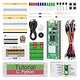 Freenove Raspberry Pi Pico 2 W基本スターターキット（付属）、デュアルアームCortex-M33とデュアルHazard3 RISC-Vマイクロコントローラ, 386ページの詳細なチュートリアル, 142アイテム, 55プロジェクト, Python Cコード