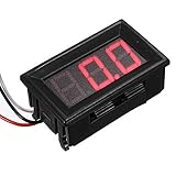 [レッド][DC0-200V] 0.56 インチ 3 ワイヤー LED 電圧計 デジタル ディスプレイ パネル ボルト メーター 並行輸入品
