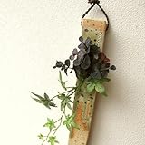 一輪挿し 陶器 おしゃれ 壁掛け花瓶 花器 信楽焼 和陶器掛け花 三 [soh2016]