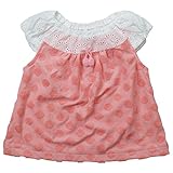 《初夏盛夏対応》(日本製) Pample Mousse(パンプルムース) ジャガードドット柄天竺フレンチ袖オーバーブラウス 80cm /OR NO.DP-72254