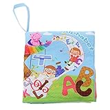 【ノーブランド品】カラフル　キュート　布帳　ソフト　赤ちゃん　幼児　教育玩具　贈り物　全6テーマ - アルファベット