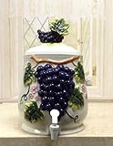 Tuscany Embossed 3-D Grapes ceramic water, Drink, Beverage Dispenser, 82835 by ACK [並行輸入品]
