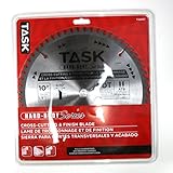Task Tools T22407 10-Inch Hard Body Carbide Saw Blade, Cross-Cutting and Finish with 5/8-Inch Arbor 